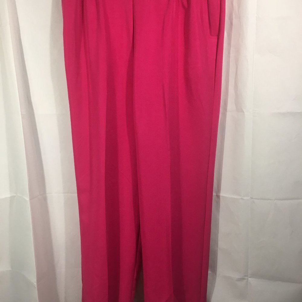 Woman Elastic Waist Trousers  Hibiscus  16W